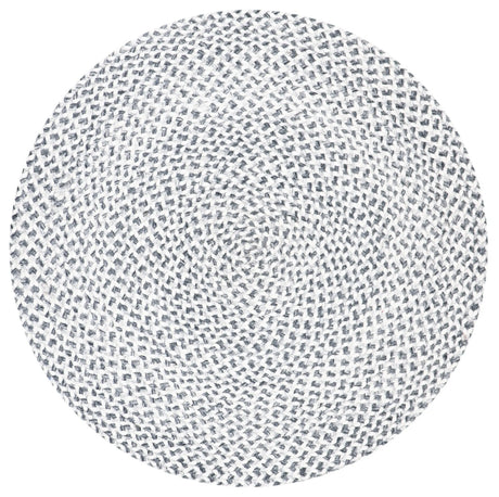 Safavieh Braided 3'-0" x 3'-0" Rug in Grey / Ivory