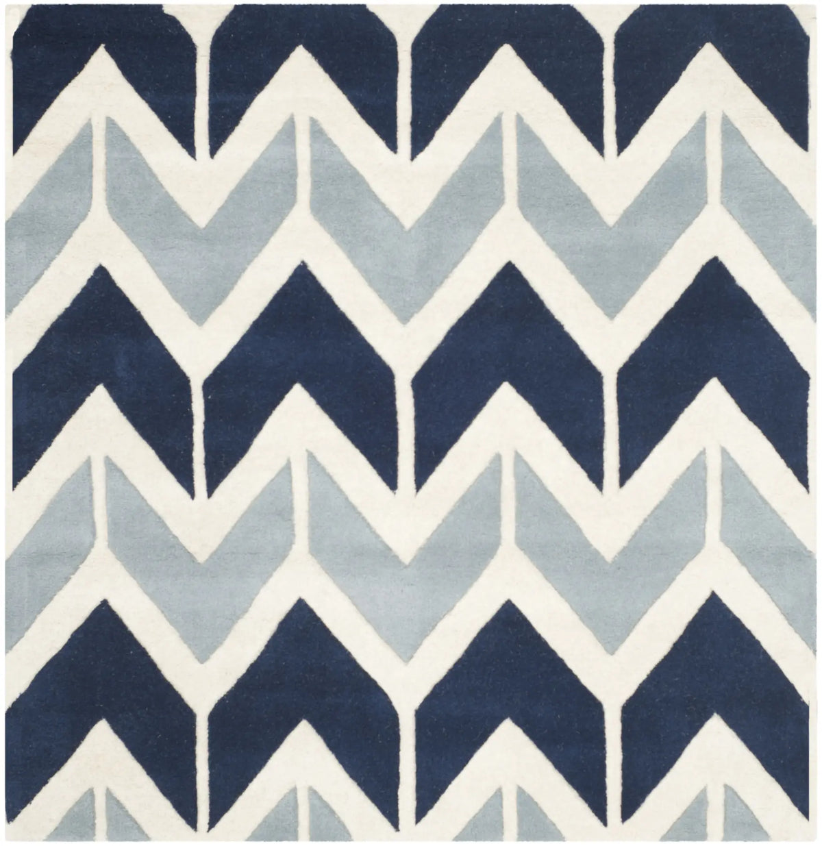 Safavieh Chatham 5'-0" x 5'-0" Rug in Dark Blue / Light Blue