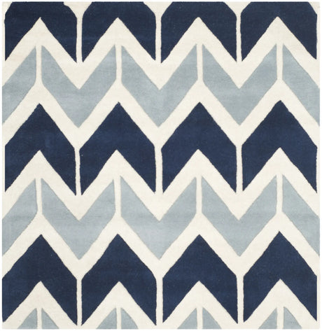 Safavieh Chatham 5'-0" x 5'-0" Rug in Dark Blue / Light Blue