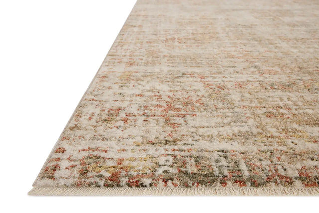 Loloi Nellie NEL-02 Natural / Sunset Rug - rug corner