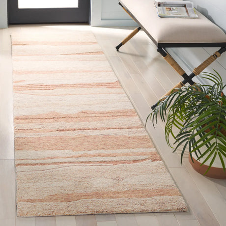 Safavieh Ebony 2'-3" x 9'-0" Rug in Rust / Ivory