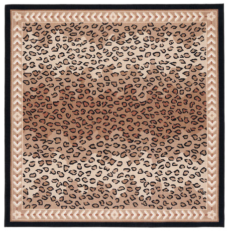 Safavieh Journey 6'-7" x 6'-7" Rug in Beige / Black