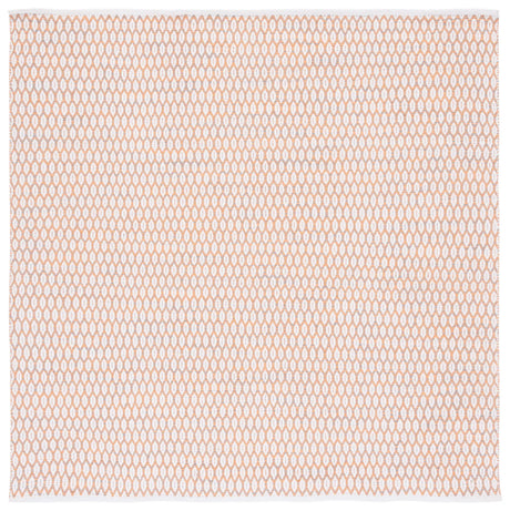Safavieh Montauk 6'-0" x 6'-0" Rug in Orange / Ivory
