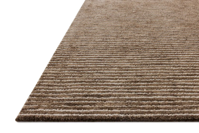 Loloi Sunday SUN-01 Mocha / Ivory Hand Tufted Rug - rug corner