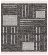 Safavieh Kilim 6'-0" x 6'-0" Rug in Black / Ivory
