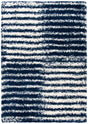 Safavieh Hudson Shag 4'-0" x 6'-0" Rug in Navy / Ivory