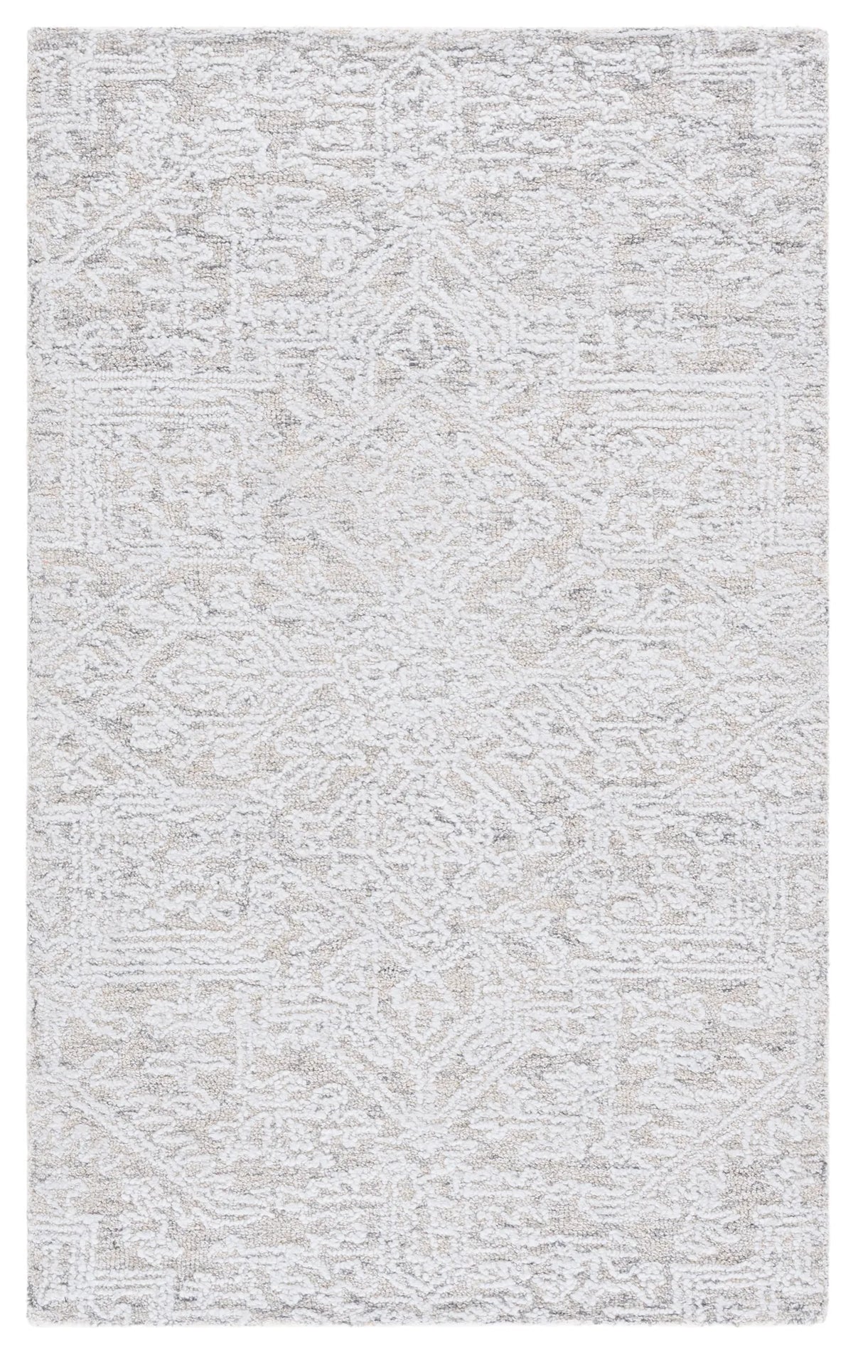Safavieh Ebony 3'-0" x 5'-0" Rug in Ivory / Silver