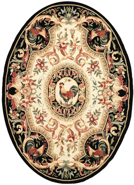 Safavieh Chelsea 4'-6" x 6'-6" Rug in Ivory / Black