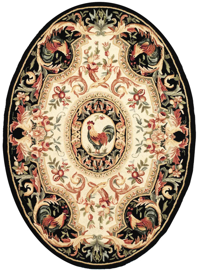 Safavieh Chelsea 4'-6" x 6'-6" Rug in Ivory / Black