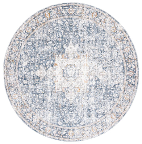 Safavieh Moondust 600 6'-0" x 6'-0" Rug in Ivory / Blue