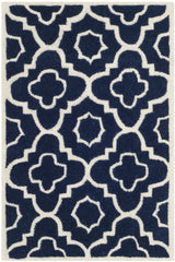 Safavieh Chatham 2'-0" x 3'-0" Rug in Dark Blue / Ivory