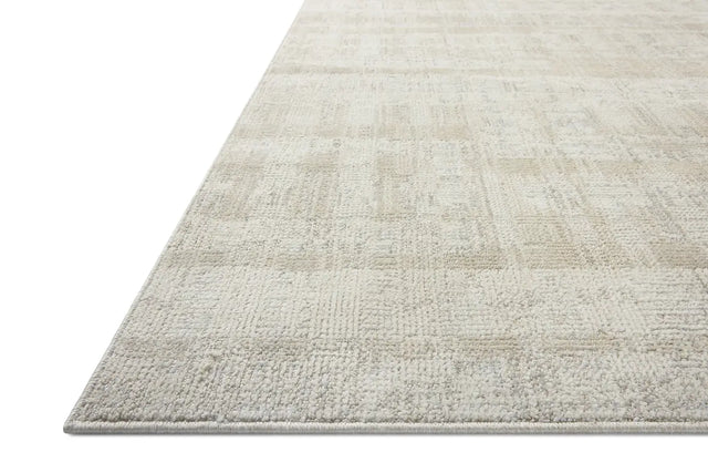 Loloi Roxie ROX-05 Contemporary Power Loomed Ivory, Natural Rug - rug corner