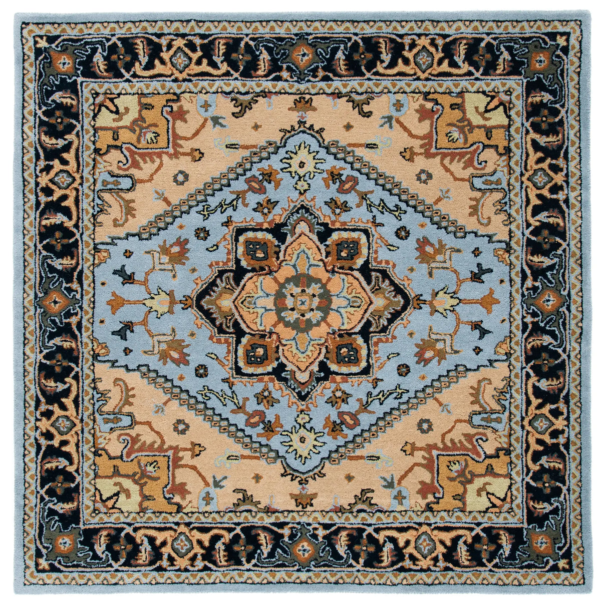 Safavieh Heritage 6'-0" x 6'-0" Rug in Blue / Light Brown