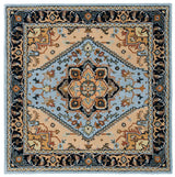 Safavieh Heritage 6'-0" x 6'-0" Rug in Blue / Light Brown