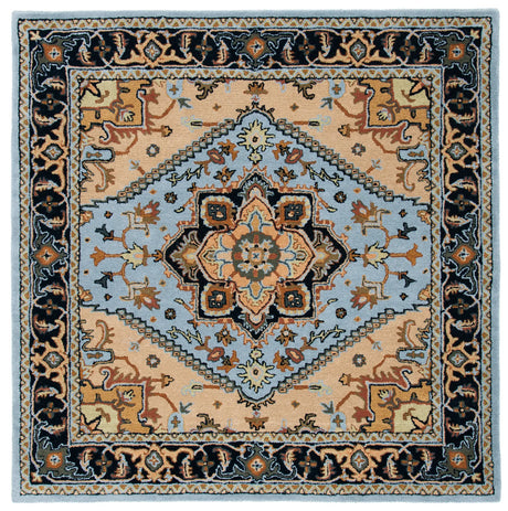 Safavieh Heritage 6'-0" x 6'-0" Rug in Blue / Light Brown
