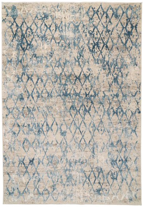 Dynamic Rugs Quartz 27039 Ivory / Blue Rugs - Rectangular