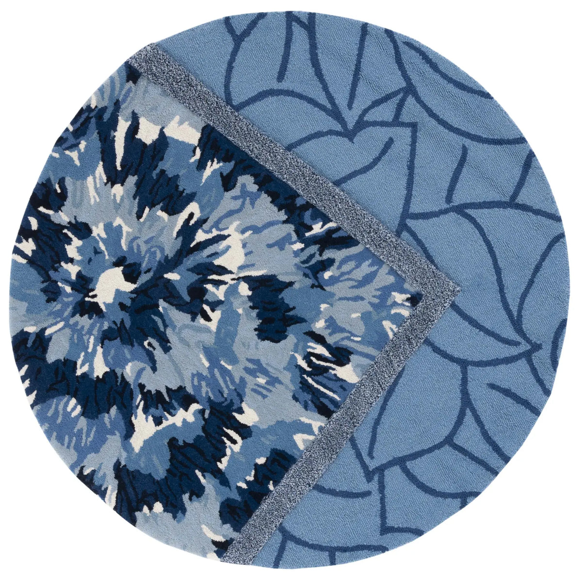 Safavieh Fifth Avenue 5'-0" x 5'-0" Rug in Blue / Ivory
