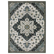Oriental Weavers Sphinx KEIRA KEI04 Blue Medallion Rugs - main flat