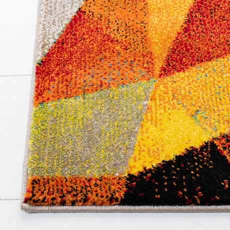 Safavieh Porcello 4'-0" x 6'-0" Rug in Orange / Red