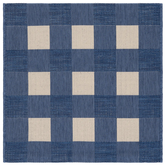 Safavieh Courtyard 2'-7" x 2'-7" Rug in Blue / Beige