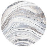 Safavieh Cyrus Shag 6'-7" x 6'-7" Rug in Ivory / Grey