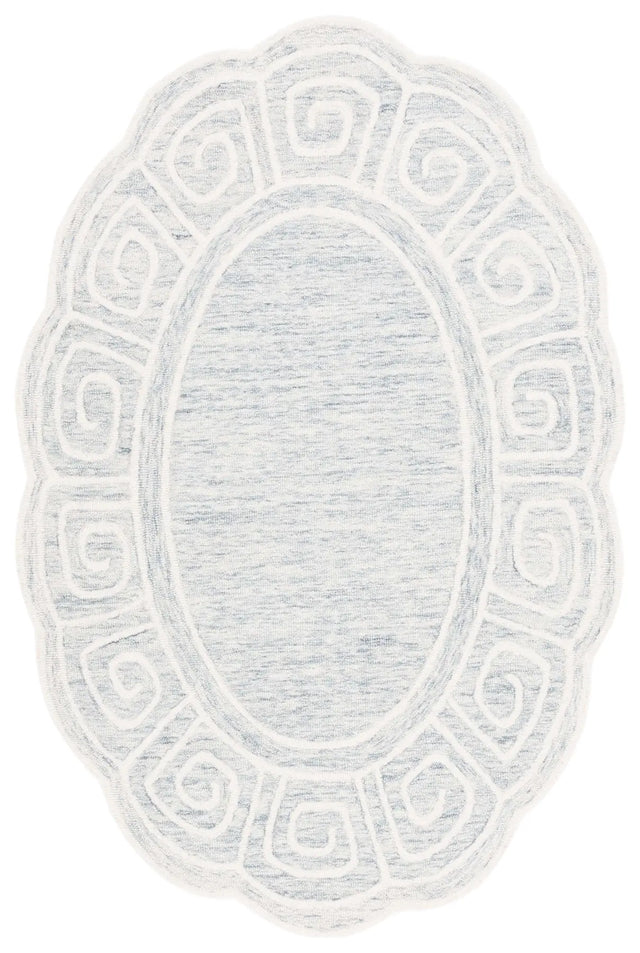 Safavieh Novelty 3'-0" x 5'-0" Rug in Light Grey / Ivory