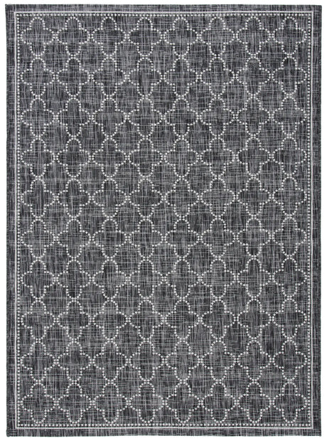Safavieh Courtyard 4'-5" x 6'-5" Rug in Black / Grey