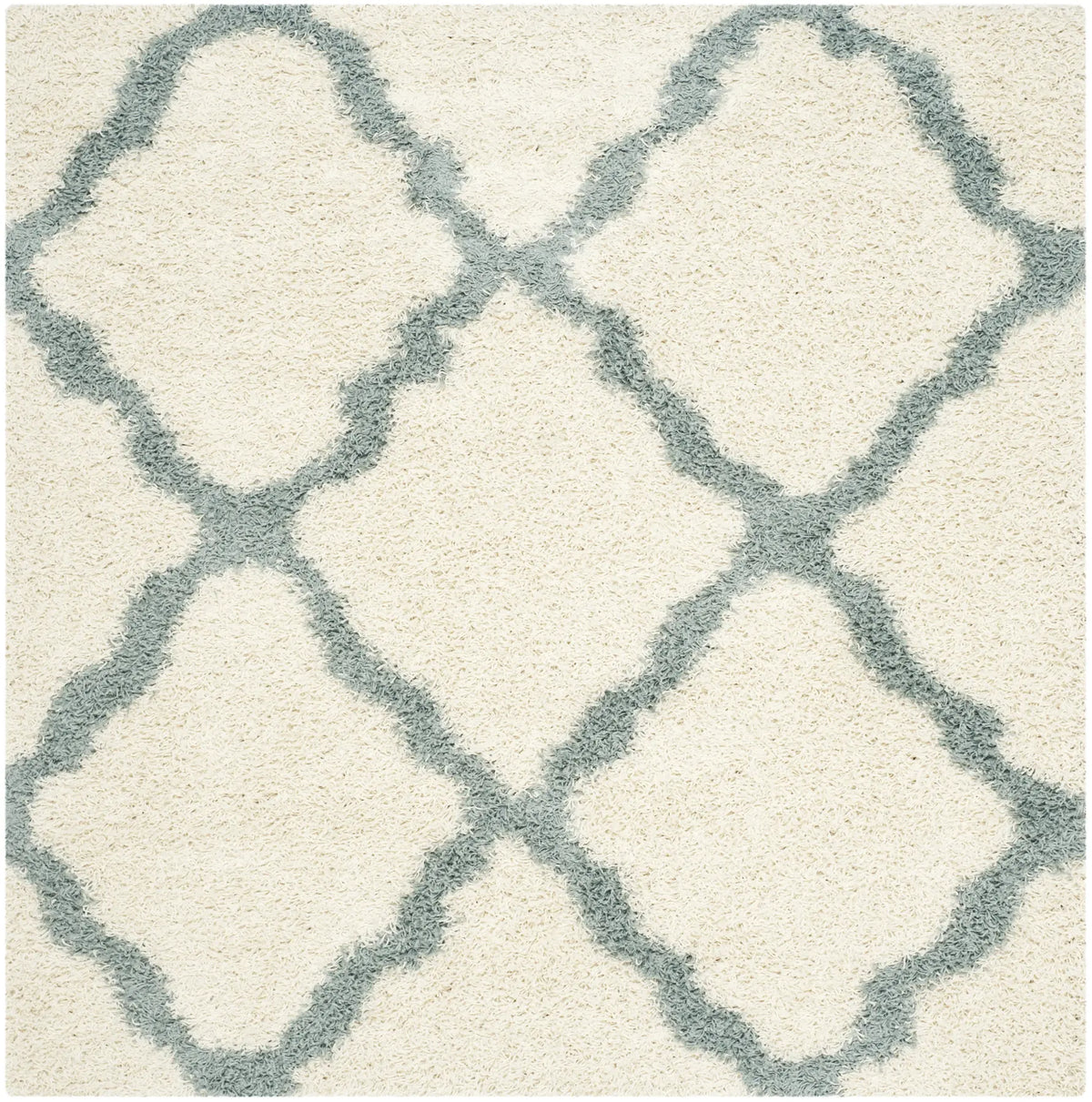 Safavieh Sgd-Dallas Shag 6'-0" x 6'-0" Rug in Ivory / Light Blue