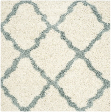 Safavieh Sgd-Dallas Shag 6'-0" x 6'-0" Rug in Ivory / Light Blue