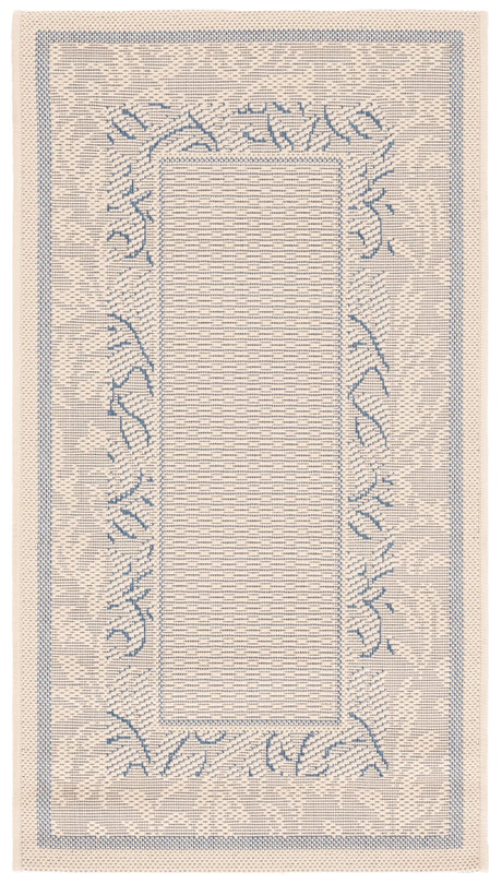 Safavieh Courtyard 2'-0" x 3'-7" Rug in Natural / Blue