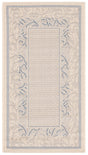 Safavieh Courtyard 2'-0" x 3'-7" Rug in Natural / Blue