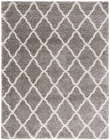 Safavieh Hudson Shag 10'-0" x 14'-0" Rug in Grey / Ivory