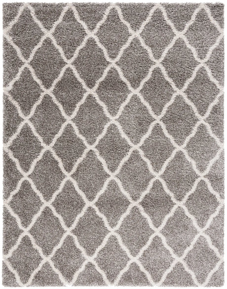 Safavieh Hudson Shag 10'-0" x 14'-0" Rug in Grey / Ivory