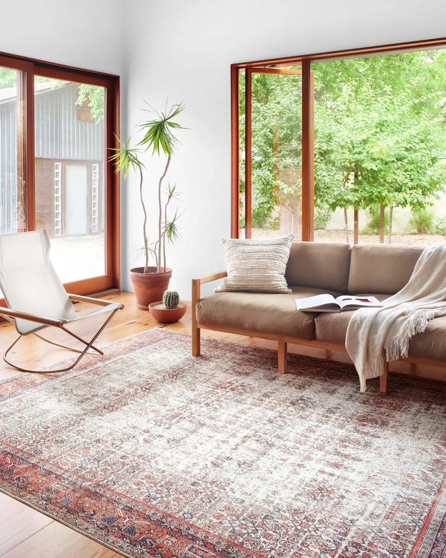 Loloi Layla Lay-12 Ivory/Brick Rugs - room scene 1