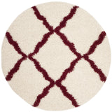 Safavieh Sgd-Dallas Shag 6'-0" x 6'-0" Rug in Ivory / Red
