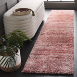 Safavieh Tahoe Shag 2'-0" x 9'-0" Rug in Pink / Ivory