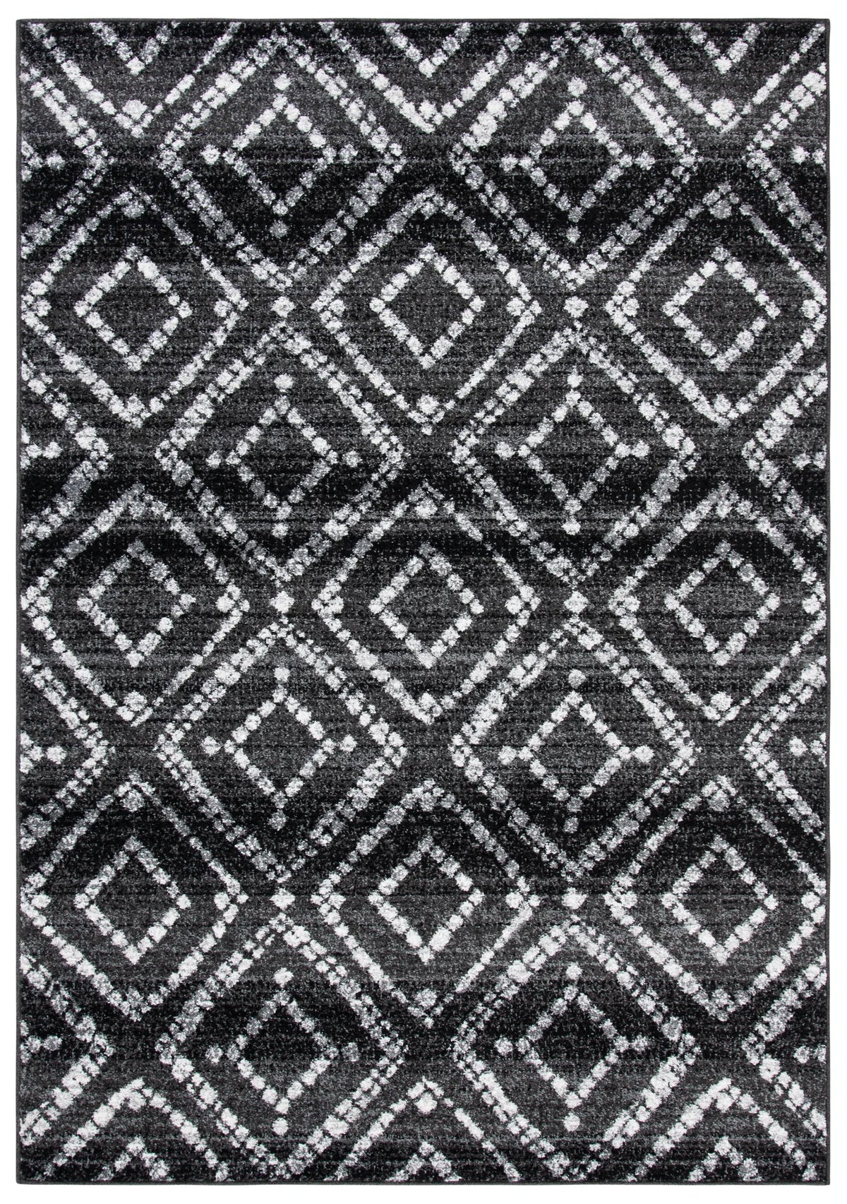 Safavieh Adirondack 4'-0" x 6'-0" Rug in Black / Ivory