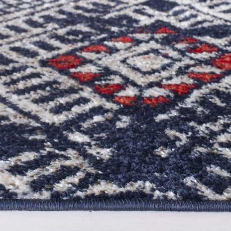 Safavieh Adirondack 4'-0" x 6'-0" Rug in Navy / Light Grey
