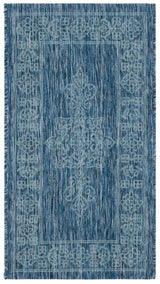 Safavieh Courtyard 2'-0" x 3'-7" Rug in Navy / Ivory