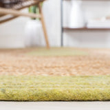 Safavieh Braided 5'-0" x 7'-0" Rug in Green / Natural