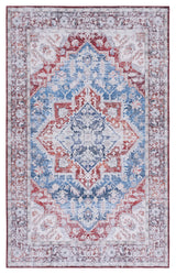 Safavieh Tucson 4'-0" x 6'-0" Rug in Blue / Red