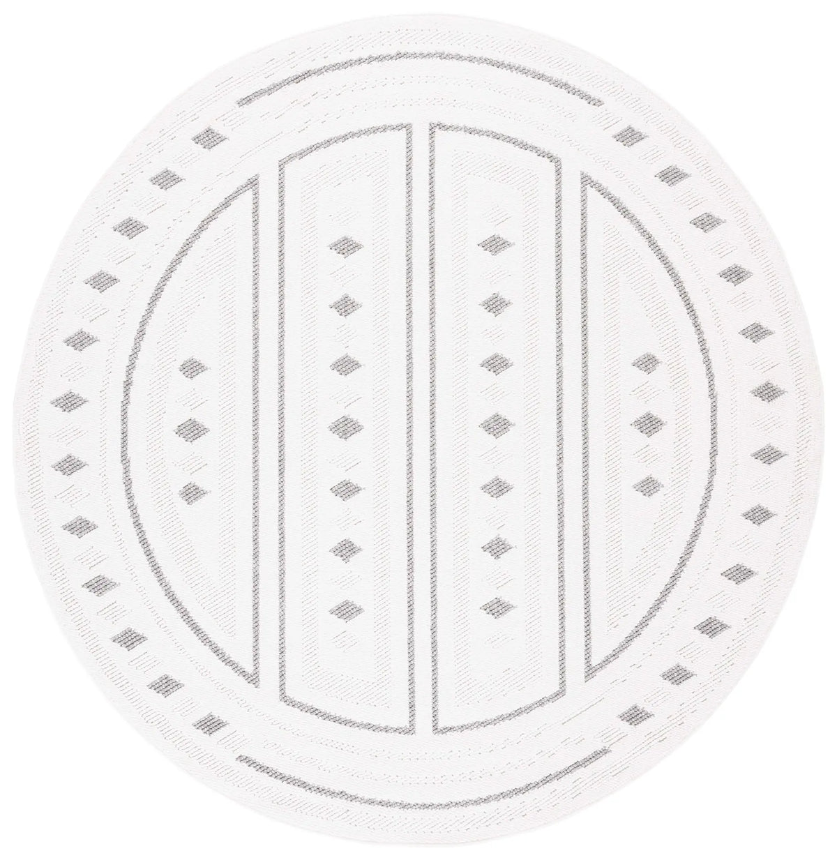 Safavieh Lotus 6'-7" x 6'-7" Rug in Ivory / Grey