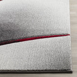 Safavieh Hollywood 4'-0" x 6'-0" Rug in Grey / Red