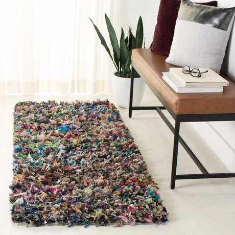 Safavieh Rio Shag 2'-3" x 6'-0" Rug in Grey / Multi