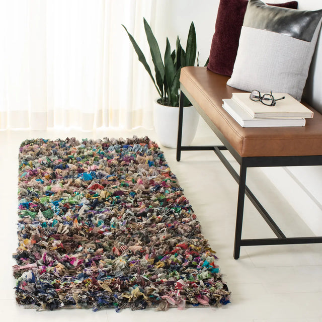 Safavieh Rio Shag 2'-3" x 6'-0" Rug in Grey / Multi