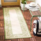 Safavieh Courtyard 2'-3" x 6'-7" Rug in Natural / Olive