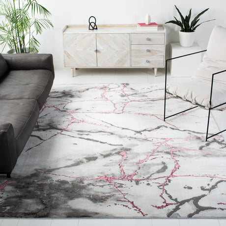 Safavieh Craft 10'-6" x 14'-0" Rug in Grey / Wine