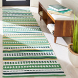 Safavieh Montauk 2'-3" x 9'-0" Rug in Green / Ivory