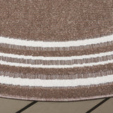 Safavieh Cabana 6'-7" x 6'-7" Rug in Brown / Ivory