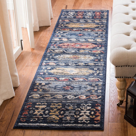 Safavieh Charleston 2'-0" x 8'-0" Rug in Navy / Ivory